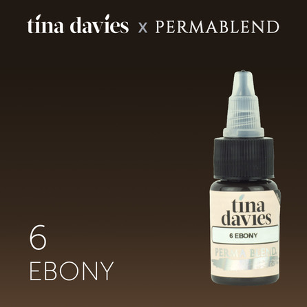 Пигмент для татуажа бровей Perma Blend "Tina Davies 'I Love INK' 6 Ebony"