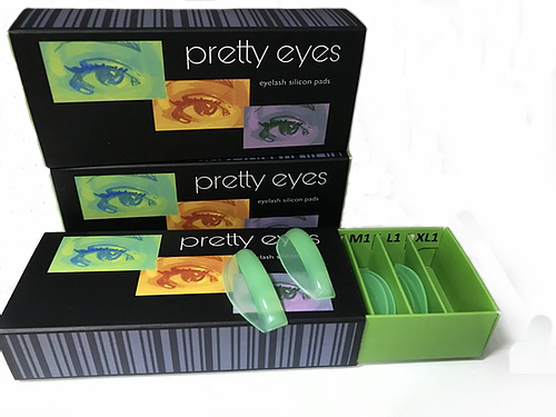 Валики для ламинирования ресниц Pretty Eyes (набор 8 пар) Зеленые серия Soft