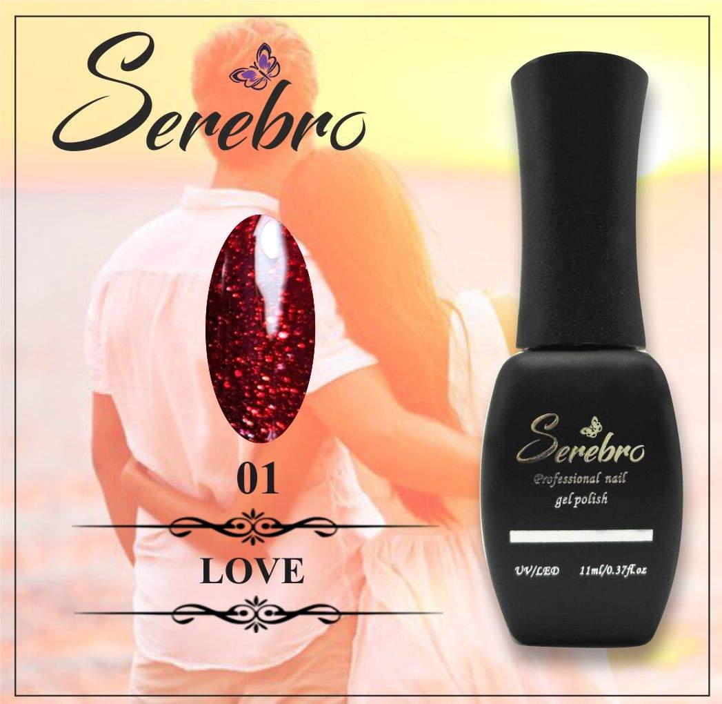 Гель-лак LOVE "Serebro" №01, 11 мл